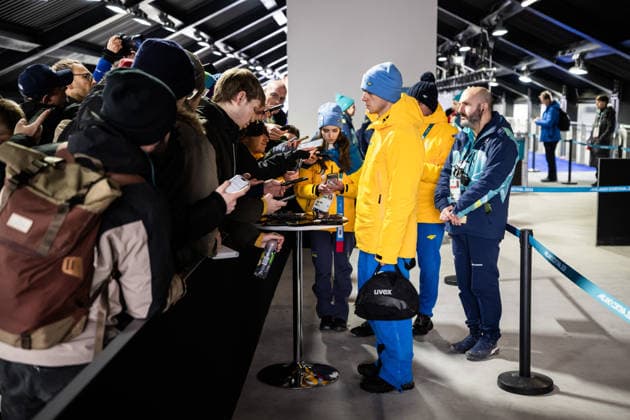 260212 Vladyslav Heraskevych of Ukraine in the mixed zone during men™s skeleton round 1 during day 6 of the 2026 Winter Olympics on February 12, 2026 in Cortina. Photo: Jon Olav Nesvold BILDBYRAN COP 217 JE0120 skeleton Olympic Games, Olympische Spiele, Olympia, OS olympics winter olympics os ol olympiska spel vinter-os olympiske leker milano cortina 2026 milan cortina 2026 milano cortina 2026 olympic games milano cortina 2026 winter olympic games milano cortina-os milano cortina-ol vinter-ol 6 bbeng *** 260212 Vladyslav Heraskevych of Ukraine in the mixed zone during men™s skeleton round 1 during day 6 of the 2026 Winter Olympics on February 12, 2026 in Cortina Photo Jon Olav Nesvold BILDBYRAN COP 217 JE0120 skeleton olympic games olympics winter olympics os ol olympiska spel vinter os olympiske leker milano cortina 2026 milan cortina 2026 milano cortina 2026 olympic games milano cortina 2026 winter olympic games milano cortina os milano cortina ol vinter ol 6 bbeng  Copyright: JONxOLAVxNESVOLD BB260212JE001