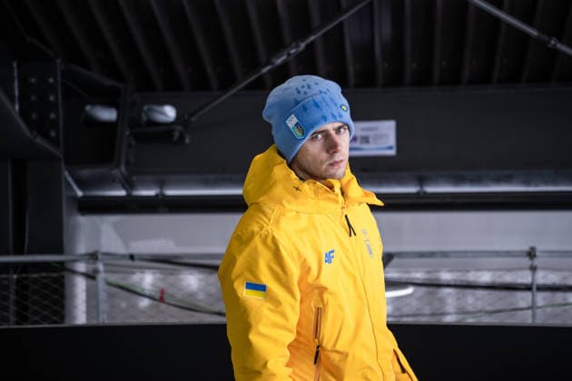 260212 Vladyslav Heraskevych of Ukraine in the mixed zone during men™s skeleton round 1 during day 6 of the 2026 Winter Olympics on February 12, 2026 in Cortina. Photo: Jon Olav Nesvold BILDBYRAN COP 217 JE0120 skeleton Olympic Games, Olympische Spiele, Olympia, OS olympics winter olympics os ol olympiska spel vinter-os olympiske leker milano cortina 2026 milan cortina 2026 milano cortina 2026 olympic games milano cortina 2026 winter olympic games milano cortina-os milano cortina-ol vinter-ol 6 bbeng *** 260212 Vladyslav Heraskevych of Ukraine in the mixed zone during men™s skeleton round 1 during day 6 of the 2026 Winter Olympics on February 12, 2026 in Cortina Photo Jon Olav Nesvold BILDBYRAN COP 217 JE0120 skeleton olympic games olympics winter olympics os ol olympiska spel vinter os olympiske leker milano cortina 2026 milan cortina 2026 milano cortina 2026 olympic games milano cortina 2026 winter olympic games milano cortina os milano cortina ol vinter ol 6 bbeng  Copyright: JONxOLAVxNESVOLD BB260212JE023