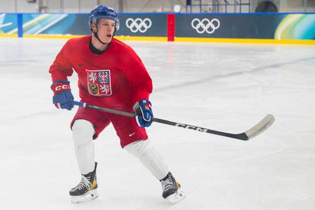 XXV Winter Olympic Games, Olympische Spiele, Olympia, OS in Milan, Italy, on February 12, 2026. Morning skate of the Czech Republic men s national Ice hockey, Eishockey team before match against Canada. On the photo is seen Jiri Tichacek. (CTKxPhoto MichalxKamaryt) CTKPhotoP2026021203986  CTKPhotoP2026021203986