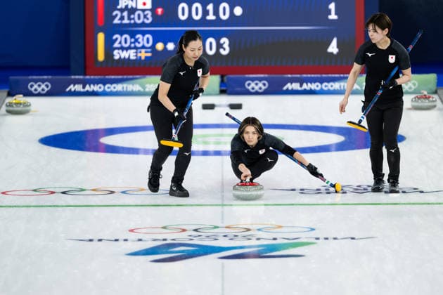 260212 Anna Ohmiya, Sayaka Yoshimura and Kaho Onodera of Japan compete in a women s round robin curling match between Japan and Sweden during day 6 of the 2026 Winter Olympics on February 12, 2026 in Cortina. Photo: Joel Marklund BILDBYRAN kod JM JE0118 bbeng curling Olympic Games, Olympische Spiele, Olympia, OS olympics winter olympics os ol olympiska spel vinter-os olympiske leker milano cortina 2026 milan cortina 2026 milano cortina 2026 olympic games milano cortina 2026 winter olympic games milano cortina-os milano cortina-ol vinter-ol dam *** 260212 Anna Ohmiya, Sayaka Yoshimura and Kaho Onodera of Japan compete in a women s round robin curling match between Japan and Sweden during day 6 of the 2026 Winter Olympics on February 12, 2026 in Cortina Photo Joel Marklund BILDBYRAN kod JM JE0118 bbeng curling olympic games olympics winter olympics os ol olympiska spel vinter os olympiske leker milano cortina 2026 milan cortina 2026 milano cortina 2026 olympic games milano cortina 2026 winter olympic games milano cortina os milano cortina ol vinter ol dam  Copyright: JOELxMARKLUND BB260212JM028