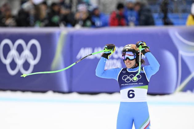 Cortina, ITALY 20260212 Federica Brignone, Italy after her run in the women s Super-G in Cortina during the Winter Olympics in Milan Cortina, Italy. *** The image is included in the SPORTS PACKAGE. For others PAYMENT IMAGE *** Cortina ITALY x10050x *** Cortina, ITALY 20260212 Federica Brignone, Italy after her run in the women s Super G in Cortina during the Winter Olympics in Milan Cortina, Italy The image is included in the SPORTS PACKAGE For others PAYMENT IMAGE Cortina ITALY x10050x  Copyright: xPontusxLundahl TTx 2026 OLYMPIC SKIING WOMEN S SUPER-G