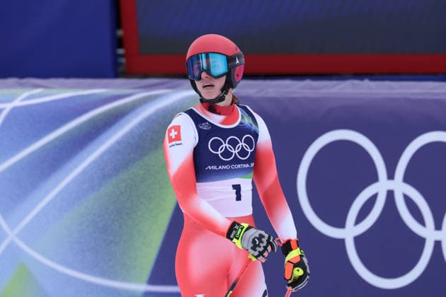 Malorie Blanc (SUI) during the Olympic Winter games, Winterspiele,Spiele, Summer games Milano-Cortina 2026, Alpine Skiing Women s Super-G on February 12, 2026 at Tofane Alpine Skiing Centre in Cortina D Ampezzo  Copyright: xLucianoxMariaxBisi IPAxSportx xipa-agency.netx xx IPA_71362858 IPA_Agency_IPA71362858