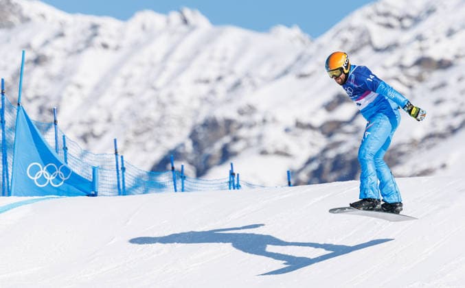 OLYMPICS - Winter Olympic Games, Olympische Spiele, Olympia, OS Milano Cortina 2026 LIVIGNO,ITALY,12.FEB.26 - OLYMPICS, SNOWBOARD - Winter Olympic Games Milano Cortina 2026, Snowboard Cross, men, qualification. Image shows Lorenzo Sommariva (ITA).  GEPAxpictures xHaraldxSteiner