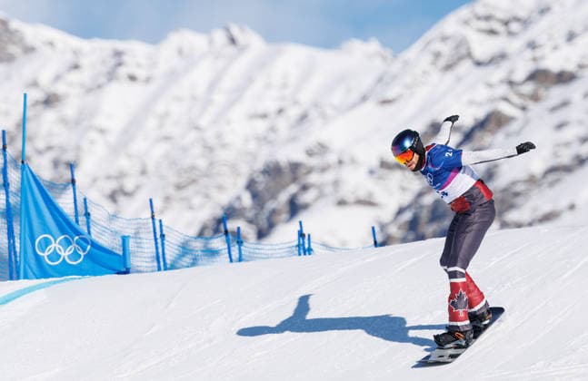 OLYMPICS - Winter Olympic Games, Olympische Spiele, Olympia, OS Milano Cortina 2026 LIVIGNO,ITALY,12.FEB.26 - OLYMPICS, SNOWBOARD - Winter Olympic Games Milano Cortina 2026, Snowboard Cross, men, qualification. Image shows Liam Moffatt (CAN).  GEPAxpictures xHaraldxSteiner