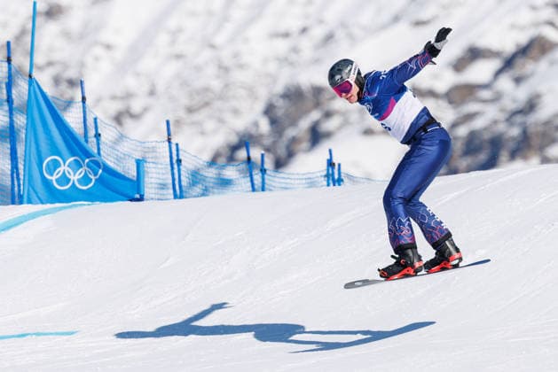 OLYMPICS - Winter Olympic Games, Olympische Spiele, Olympia, OS Milano Cortina 2026 LIVIGNO,ITALY,12.FEB.26 - OLYMPICS, SNOWBOARD - Winter Olympic Games Milano Cortina 2026, Snowboard Cross, men, qualification. Image shows Cody Winters (USA).  GEPAxpictures xHaraldxSteiner