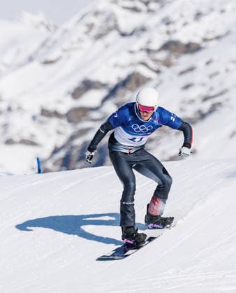 OLYMPICS - Winter Olympic Games, Olympische Spiele, Olympia, OS Milano Cortina 2026 LIVIGNO,ITALY,12.FEB.26 - OLYMPICS, SNOWBOARD - Winter Olympic Games Milano Cortina 2026, Snowboard Cross, men, qualification. Image shows David Pickl (AUT).  GEPAxpictures xHaraldxSteiner