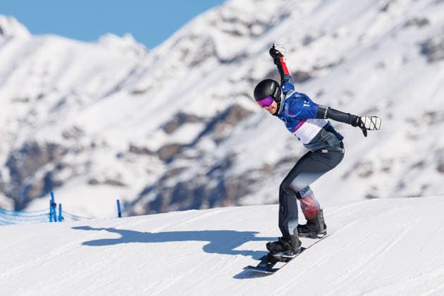 OLYMPICS - Winter Olympic Games, Olympische Spiele, Olympia, OS Milano Cortina 2026 LIVIGNO,ITALY,12.FEB.26 - OLYMPICS, SNOWBOARD - Winter Olympic Games Milano Cortina 2026, Snowboard Cross, men, qualification. Image shows Alessandro Haemmerle (AUT).  GEPAxpictures xHaraldxSteiner