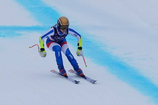 France s Romane Miradoli during an alpine ski, women s super-G race, at the 2026 Winter Olympics, in Cortina d Ampezzo, Italy, Thursday, Feb. 12, 2026 (Photo Spada LaPresse)  Copyright: xSpada LaPressex