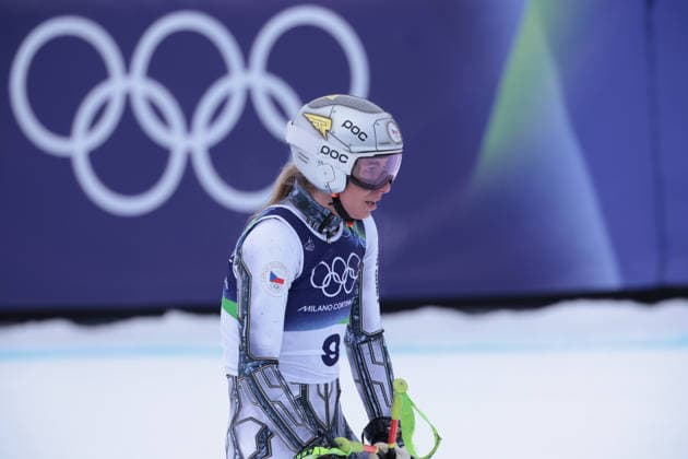 LEDECKA Ester Ledecka (CZE) during the Olympic Winter games, Winterspiele,Spiele, Summer games Milano-Cortina 2026, Alpine Skiing Women s Super-G on February 12, 2026 at Tofane Alpine Skiing Centre in Cortina D Ampezzo  Copyright: xLucianoxMariaxBisi IPAxSportx xipa-agency.netx xx IPA_71364606 IPA_Agency_IPA71364606