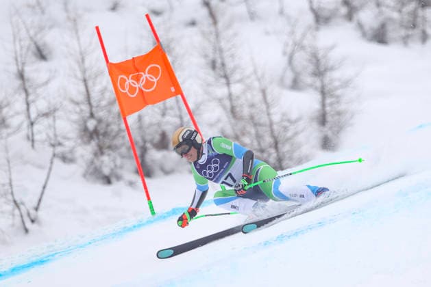 OLYMPICS - Winter Olympic Games, Olympische Spiele, Olympia, OS Milano Cortina 2026 CORTINA D AMPEZZO,ITALY,12.FEB.26 - OLYMPICS, ALPINE SKIING - Winter Olympic Games Milano Cortina 2026, Super G, women. Image shows Ilka Stuhec (SLO).  GEPAxpictures xMaticxKlansek