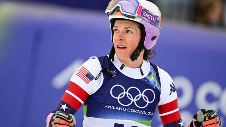 OLYMPICS - Winter Olympic Games, Olympische Spiele, Olympia, OS Milano Cortina 2026 CORTINA D AMPEZZO,ITALY,12.FEB.26 - OLYMPICS, ALPINE SKIING - Winter Olympic Games Milano Cortina 2026, Super G, women. Image shows Keely Cashman (USA).  GEPAxpictures xAlexanderxSolc