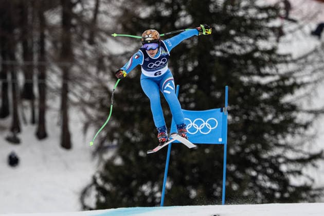 Federica Brignone ( Italien ), Alpine Skiing Women™s Super-G, Milano Cortina 2026 Olympic Games, Olympische Spiele, Olympia, OS 12-02-2026 *** Federica Brignone Italy , Alpine Skiing Women™s Super G, Milano Cortina 2026 Olympic Games 12 02 2026 Copyright: HMBxMedia MarcxNiemeyer