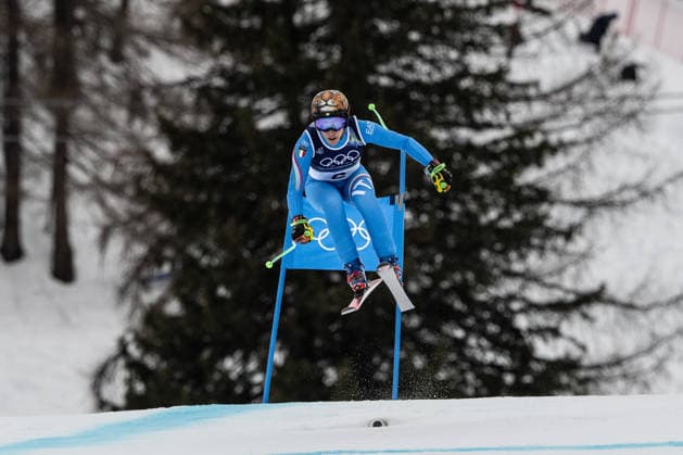 Federica Brignone ( Italien ), Alpine Skiing Women™s Super-G, Milano Cortina 2026 Olympic Games, Olympische Spiele, Olympia, OS 12-02-2026 *** Federica Brignone Italy , Alpine Skiing Women™s Super G, Milano Cortina 2026 Olympic Games 12 02 2026 Copyright: HMBxMedia MarcxNiemeyer