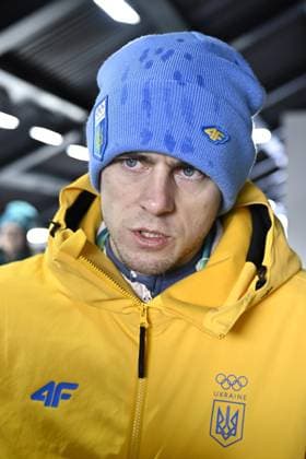 Milan Cortina Olympics: Ukrainian athlete disqualified from games Ukrainian skeleton racer Vladyslav Heraskevych meets the press in Cortina d Ampezzo, Italy, on Feb. 12, 2026, after being disqualified from competition at the Milan Cortina Olympics for pledging to wear a helmet displaying images of athletes who were killed during Russian attacks on Ukraine.  A14AA0005274188P