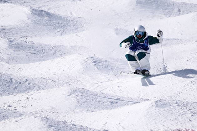 2026 WINTER Olympic Games, Olympische Spiele, Olympia, OS Jackson Harvey of Australia in action during the Freestyle Skiing Men s Moguls finals at Livigno Snow Park on day 7 of the 2026 Milano Cortina Winter Olympic Games in Italy, Thursday, February 12, 2026. ( NO ARCHIVING, EDITORIAL USE ONLY MILANO LOMBARDY ITALY  Copyright: xDANxHIMBRECHTSx 20260212159060028773