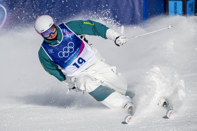 XXV Winter Olympic Games, Olympische Spiele, Olympia, OS in Livigno, Italy, on February 12, 2026. Freestyle Skiing Men s Moguls,Qualification. Cooper Woods from Australia. (CTKxPhoto DavidxTanecek) CTKPhotoP2026021205214  CTKPhotoP2026021205214