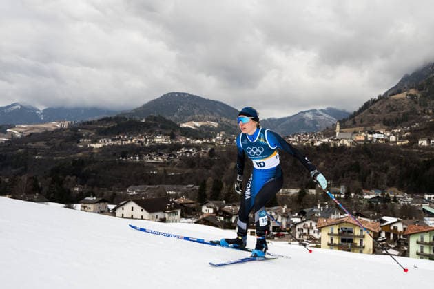 260212 Kaidy Kaasiku of Estonia competes in the women s 10km free technique individual start cross-country skiing race during day 6 of the 2026 Winter Olympics on February 12, 2026 in Val di Fiemme. Photo: Maxim Thore BILDBYRAN kod MT MT0975 skidor cross-country skiing langrenn Olympic Games, Olympische Spiele, Olympia, OS olympics winter olympics os ol olympiska spel vinter-os olympiske leker milano cortina 2026 milan cortina 2026 milano cortina 2026 olympic games milano cortina 2026 winter olympic games milano cortina-os milano cortina-ol vinter-ol 6 bbeng individuell start 10 km *** 260212 Kaidy Kaasiku of Estonia competes in the women s 10km free technique individual start cross country skiing race during day 6 of the 2026 Winter Olympics on February 12, 2026 in Val di Fiemme Photo Maxim Thore BILDBYRAN kod MT MT0975 skidor cross country skiing langrenn olympic games olympics winter olympics os ol olympiska spel vinter os olympiske leker milano cortina 2026 milan cortina 2026 milano cortina 2026 olympic games milano cortina 2026 winter olympic games milano cortina os milano cortina ol vinter ol 6 bbeng individuell start 10 km  Copyright: MAXIMxTHORE BB260212MT007