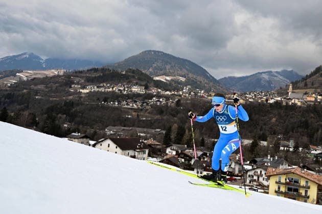 260212 Anna Comarella of Italy competes in the women s 10km free technique individual start cross-country skiing race during day 6 of the 2026 Winter Olympics on February 12, 2026 in Val di Fiemme. Photo: Maxim Thore BILDBYRAN kod MT MT0975 skidor cross-country skiing langrenn Olympic Games, Olympische Spiele, Olympia, OS olympics winter olympics os ol olympiska spel vinter-os olympiske leker milano cortina 2026 milan cortina 2026 milano cortina 2026 olympic games milano cortina 2026 winter olympic games milano cortina-os milano cortina-ol vinter-ol 6 bbeng individuell start 10 km *** 260212 Anna Comarella of Italy competes in the women s 10km free technique individual start cross country skiing race during day 6 of the 2026 Winter Olympics on February 12, 2026 in Val di Fiemme Photo Maxim Thore BILDBYRAN kod MT MT0975 skidor cross country skiing langrenn olympic games olympics winter olympics os ol olympiska spel vinter os olympiske leker milano cortina 2026 milan cortina 2026 milano cortina 2026 olympic games milano cortina 2026 winter olympic games milano cortina os milano cortina ol vinter ol 6 bbeng individuell start 10 km  Copyright: MAXIMxTHORE BB260212MT008