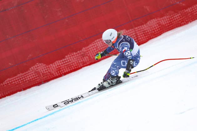 OLYMPICS - Winter Olympic Games, Olympische Spiele, Olympia, OS Milano Cortina 2026 CORTINA D AMPEZZO,ITALY,12.FEB.26 - OLYMPICS, ALPINE SKIING - Winter Olympic Games Milano Cortina 2026, Super G, women. Image shows Matilde Schwencke (CHI).  GEPAxpictures xMaticxKlansek