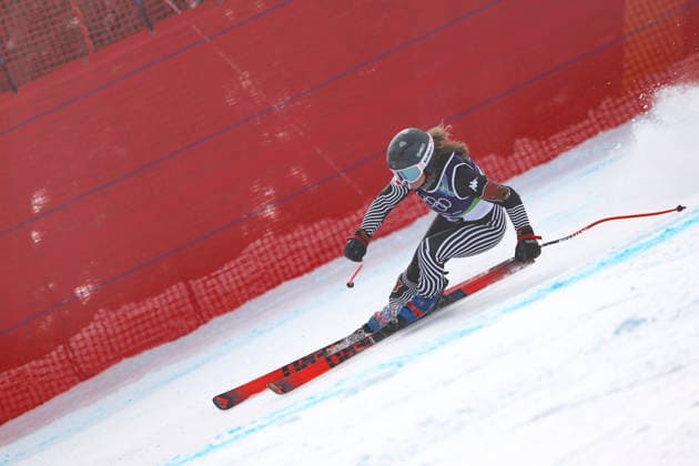 OLYMPICS - Winter Olympic Games, Olympische Spiele, Olympia, OS Milano Cortina 2026 CORTINA D AMPEZZO,ITALY,12.FEB.26 - OLYMPICS, ALPINE SKIING - Winter Olympic Games Milano Cortina 2026, Super G, women. Image shows Sarah Schleper (MEX).  GEPAxpictures xMaticxKlansek