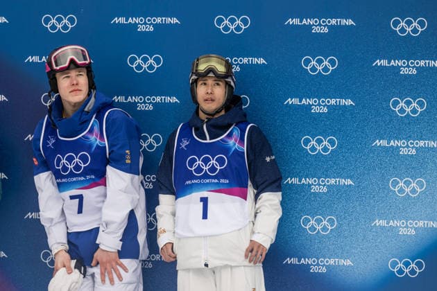 260212 Walter Wallberg of Sweden and Ikuma Horishima of Japan after competing in men™s freestyle skiing moguls final during day 6 of the 2026 Winter Olympics on February 12, 2026 in Livigno. Photo: Vegard Grott BILDBYRAN kod VG VG0870 bbeng Olympic Games, Olympische Spiele, Olympia, OS olympics winter olympics os ol olympiska spel vinter-os olympiske leker milano cortina 2026 milan cortina 2026 milano cortina 2026 olympic games milano cortina 2026 winter olympic games milano cortina-os milano cortina-ol vinter-ol freeskiing freeski freestyle friski moguls puckelpist kulekjoring final sverige *** 260212 Walter Wallberg of Sweden and Ikuma Horishima of Japan after competing in men™s freestyle skiing moguls final during day 6 of the 2026 Winter Olympics on February 12, 2026 in Livigno Photo Vegard Grott BILDBYRAN kod VG VG0870 bbeng olympic games olympics winter olympics os ol olympiska spel vinter os olympiske leker milano cortina 2026 milan cortina 2026 milano cortina 2026 olympic games milano cortina 2026 winter olympic games milano cortina os milano cortina ol vinter ol freeskiing freeski freestyle friski moguls puckelpist kulekjoring final sverige  Copyright: VEGARDxGRoTT BB260212VG032