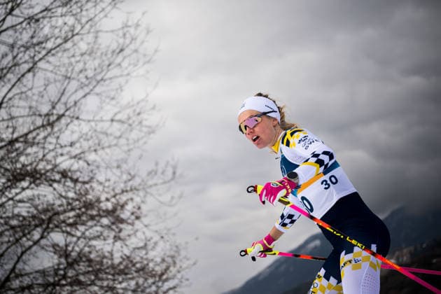 260212 Emma Ribom of Sweden competes in the women s 10km free technique individual start cross-country skiing race during day 6 of the 2026 Winter Olympics on February 12, 2026 in Val di Fiemme. Photo: Maxim Thore BILDBYRAN kod MT MT0975 skidor cross-country skiing langrenn Olympic Games, Olympische Spiele, Olympia, OS olympics winter olympics os ol olympiska spel vinter-os olympiske leker milano cortina 2026 milan cortina 2026 milano cortina 2026 olympic games milano cortina 2026 winter olympic games milano cortina-os milano cortina-ol vinter-ol 6 bbeng individuell start 10 km Sweden sverige *** 260212 Emma Ribom of Sweden competes in the women s 10km free technique individual start cross country skiing race during day 6 of the 2026 Winter Olympics on February 12, 2026 in Val di Fiemme Photo Maxim Thore BILDBYRAN kod MT MT0975 skidor cross country skiing langrenn olympic games olympics winter olympics os ol olympiska spel vinter os olympiske leker milano cortina 2026 milan cortina 2026 milano cortina 2026 olympic games milano cortina 2026 winter olympic games milano cortina os milano cortina ol vinter ol 6 bbeng individuell start 10 km Sweden sverige  Copyright: MAXIMxTHORE BB260212MT018