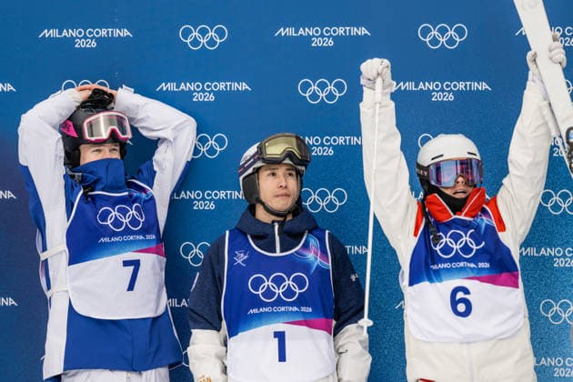 260212 Walter Wallberg of Sweden, Ikuma Horishima of Japan and Mikael Kingsbury of Canada after competing in men™s freestyle skiing moguls final during day 6 of the 2026 Winter Olympics on February 12, 2026 in Livigno. Photo: Vegard Grott BILDBYRAN kod VG VG0870 bbeng Olympic Games, Olympische Spiele, Olympia, OS olympics winter olympics os ol olympiska spel vinter-os olympiske leker milano cortina 2026 milan cortina 2026 milano cortina 2026 olympic games milano cortina 2026 winter olympic games milano cortina-os milano cortina-ol vinter-ol freeskiing freeski freestyle friski moguls puckelpist kulekjoring final sverige *** 260212 Walter Wallberg of Sweden, Ikuma Horishima of Japan and Mikael Kingsbury of Canada after competing in men™s freestyle skiing moguls final during day 6 of the 2026 Winter Olympics on February 12, 2026 in Livigno Photo Vegard Grott BILDBYRAN kod VG VG0870 bbeng olympic games olympics winter olympics os ol olympiska spel vinter os olympiske leker milano cortina 2026 milan cortina 2026 milano cortina 2026 olympic games milano cortina 2026 winter olympic games milano cortina os milano cortina ol vinter ol freeskiing freeski freestyle friski moguls puckelpist kulekjoring final sverige  Copyright: VEGARDxGRoTT BB260212VG033
