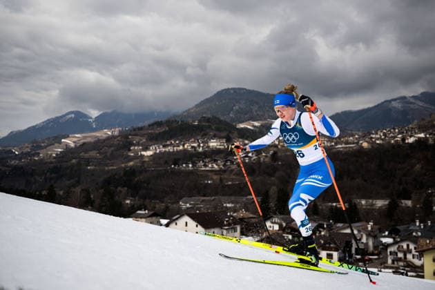260212 Vilma Nissinen of Finland competes in the women s 10km free technique individual start cross-country skiing race during day 6 of the 2026 Winter Olympics on February 12, 2026 in Val di Fiemme. Photo: Maxim Thore BILDBYRAN kod MT MT0975 skidor cross-country skiing langrenn Olympic Games, Olympische Spiele, Olympia, OS olympics winter olympics os ol olympiska spel vinter-os olympiske leker milano cortina 2026 milan cortina 2026 milano cortina 2026 olympic games milano cortina 2026 winter olympic games milano cortina-os milano cortina-ol vinter-ol 6 bbeng individuell start 10 km *** 260212 Vilma Nissinen of Finland competes in the women s 10km free technique individual start cross country skiing race during day 6 of the 2026 Winter Olympics on February 12, 2026 in Val di Fiemme Photo Maxim Thore BILDBYRAN kod MT MT0975 skidor cross country skiing langrenn olympic games olympics winter olympics os ol olympiska spel vinter os olympiske leker milano cortina 2026 milan cortina 2026 milano cortina 2026 olympic games milano cortina 2026 winter olympic games milano cortina os milano cortina ol vinter ol 6 bbeng individuell start 10 km  Copyright: MAXIMxTHORE BB260212MT020