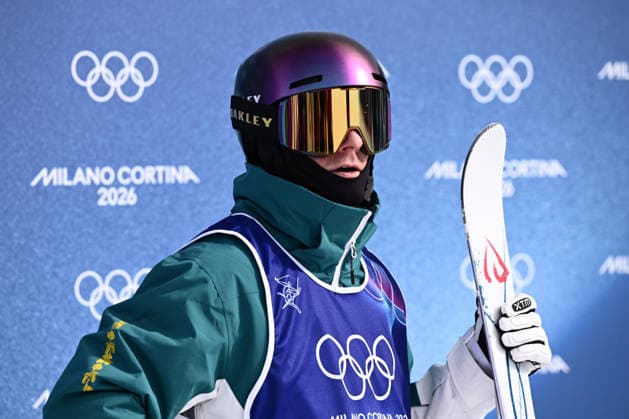 2026 WINTER Olympic Games, Olympische Spiele, Olympia, OS Matt Graham of Australia waits for his score during the Freestyle Skiing Men s Moguls finals at Livigno Snow Park on day 7 of the 2026 Milano Cortina Winter Olympic Games in Italy, Thursday, February 12, 2026. ( NO ARCHIVING, EDITORIAL USE ONLY MILANO LOMBARDY ITALY  Copyright: xDANxHIMBRECHTSx 20260212191299504964