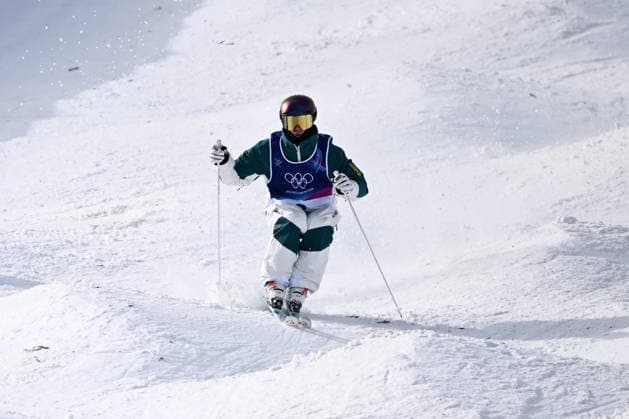 2026 WINTER Olympic Games, Olympische Spiele, Olympia, OS Matt Graham of Australia in action during the Freestyle Skiing Men s Moguls finals at Livigno Snow Park on day 7 of the 2026 Milano Cortina Winter Olympic Games in Italy, Thursday, February 12, 2026. ( NO ARCHIVING, EDITORIAL USE ONLY MILANO LOMBARDY ITALY  Copyright: xDANxHIMBRECHTSx 20260212118964857632