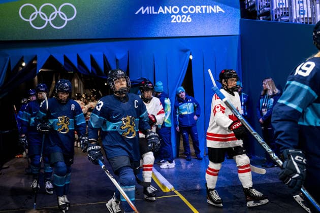 260212 Michelle Karvinen of Finland ahead of the women s Ice hockey, Eishockey game between Finland and Canada during day 6 of the 2026 Winter Olympics on February 12, 2026 in Milan. Photo: Emma Wallskog BILDBYRAN kod EW EW0630 ishockey ice hockey Olympic Games, Olympische Spiele, Olympia, OS olympics winter olympics os ol olympiska spel vinter-os olympiske leker milano cortina 2026 milan cortina 2026 milano cortina 2026 olympic games milano cortina 2026 winter olympic games milano cortina-os milano cortina-ol vinter-ol 6 bbeng dam kanada canada finland *** 260212 Michelle Karvinen of Finland ahead of the women s ice hockey game between Finland and Canada during day 6 of the 2026 Winter Olympics on February 12, 2026 in Milan Photo Emma Wallskog BILDBYRAN code EW EW0630 ice hockey ice hockey olympic games olympics winter olympics os ol olympic games winter os olympic games milano cortina 2026 milan cortina 2026 milano cortina 2026 olympic games milano cortina 2026 winter olympic games milano cortina os milano cortina ol winter ol 6 bbeng dam kanada canada finland  Copyright: EMMAxWALLSKOG BB260212EW041
