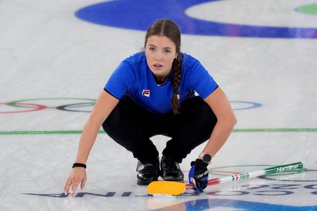 Pn Cortina d™Ampezzo 12 02 2026 - Olimpiadi Milano Cortina 2026 Curling Italia-Svizzera foto Image nella foto: Giulia Zardini Lacedelli 