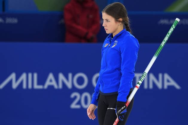 Pn Cortina d™Ampezzo 12 02 2026 - Olimpiadi Milano Cortina 2026 Curling Italia-Svizzera foto Image nella foto: Giulia Zardini Lacedelli 