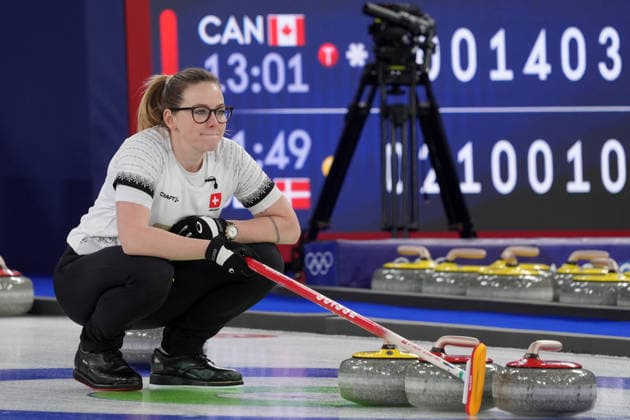 Pn Cortina d™Ampezzo 12 02 2026 - Olimpiadi Milano Cortina 2026 Curling Italia-Svizzera foto Image nella foto: Alina Paetz 