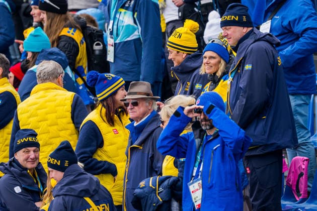 260212 Mia Karlsson, mother of Frida Karlsson of Sweden (not pictured) and King Carl XVI Gustaf of Sweden in the stands after the women s 10km free technique individual start cross-country skiing race during day 6 of the 2026 Winter Olympics on February 12, 2026 in Val di Fiemme. Photo: Maxim Thore BILDBYRAN kod MT MT0975 skidor cross-country skiing langrenn Olympic Games, Olympische Spiele, Olympia, OS olympics winter olympics os ol olympiska spel vinter-os olympiske leker milano cortina 2026 milan cortina 2026 milano cortina 2026 olympic games milano cortina 2026 winter olympic games milano cortina-os milano cortina-ol vinter-ol 6 bbeng individuell start 10 km *** 260212 Mia Karlsson, mother of Frida Karlsson of Sweden not pictured and King Carl XVI Gustaf of Sweden in the stands after the women s 10km free technique individual start cross country skiing race during day 6 of the 2026 Winter Olympics on February 12, 2026 in Val di Fiemme Photo Maxim Thore BILDBYRAN kod MT MT0975 skidor cross country skiing langrenn olympic games olympics winter olympics os ol olympiska spel vinter os olympiske leker milano cortina 2026 milan cortina 2026 milano cortina 2026 olympic games milano cortina 2026 winter olympic games milano cortina os milano cortina ol vinter ol 6 bbeng individuell start 10 km  Copyright: MAXIMxTHORE BB260212MT071