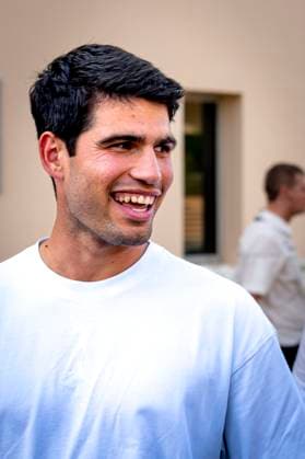 Tennis player Carlos Alcaraz during the Formula 1 pre-season testing Bahrain day 2 at the Bahrain International Circuit for the Pre-season testing 1 2026 season 2026 in SAKHIR, Bahrain on 13 february 2026, (Photo by DeFodi Images) -