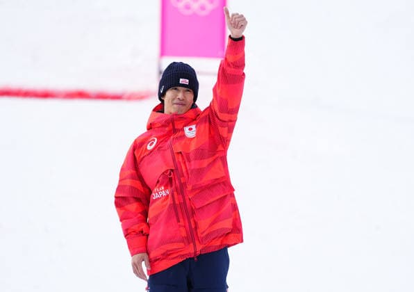 Ikuma Horishima (Japan) celebrates winning bronze during Men s Moguls finals Freestyle Skiing on Day 6 of Milano Cortina 2026 Winter Olympic game at Livigno Air Park on February 12, 2026 in Livigno, Italy. Thor Wegner DeFodi Images (Photo by DeFodi Images) - *** Ikuma Horishima Japan celebrates winning bronze during Men s Moguls finals Freestyle Skiing on Day 6 of Milano Cortina 2026 Winter Olympic game at Livigno Air Park on February 12, 2026 in Livigno, Italy Thor Wegner DeFodi Images Photo by DeFodi Images