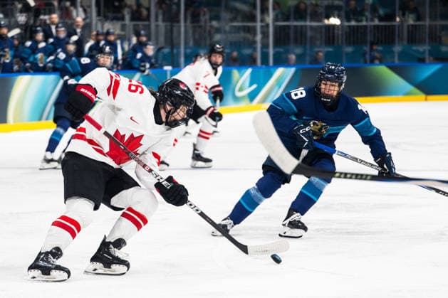 260212 Emily Clark of Canada and Jenniina Nylund of Finland in the women s Ice hockey, Eishockey game between Finland and Canada during day 6 of the 2026 Winter Olympics on February 12, 2026 in Milan. Photo: Emma Wallskog BILDBYRAN kod EW EW0630 ishockey ice hockey Olympic Games, Olympische Spiele, Olympia, OS olympics winter olympics os ol olympiska spel vinter-os olympiske leker milano cortina 2026 milan cortina 2026 milano cortina 2026 olympic games milano cortina 2026 winter olympic games milano cortina-os milano cortina-ol vinter-ol 6 bbeng dam kanada canada finland *** 260212 Emily Clark of Canada and Jenniina Nylund of Finland in the women s ice hockey game between Finland and Canada during day 6 of the 2026 Winter Olympics on February 12, 2026 in Milan Photo Emma Wallskog BILDBYRAN kod EW EW0630 ishockey ice hockey olympic games olympics winter olympics os ol olympiska spel vinter os olympiske leker milano cortina 2026 milan cortina 2026 milano cortina 2026 olympic games milano cortina 2026 winter olympic games milano cortina os milano cortina ol vinter ol 6 bbeng dam kanada canada finland  Copyright: EMMAxWALLSKOG BB260212EW047
