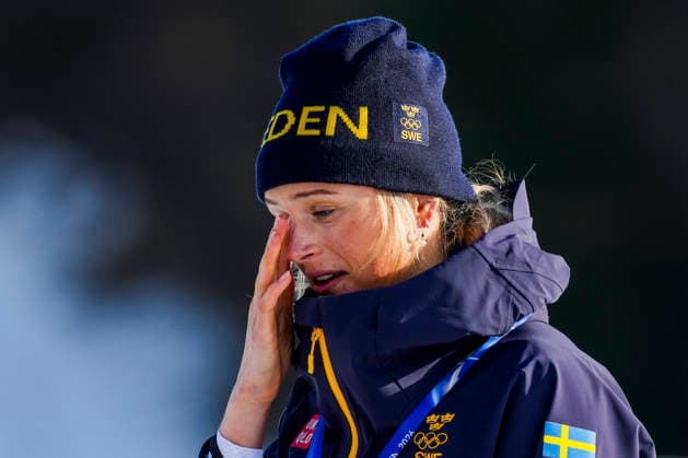 Winter Olympics in Milan Cortina 2026 Val di Fiemme, Italy 20260212. Frida Karlsson from Sweden on the podium after the women s cross-country 10 km skating at Lago di Tesero during the Milan Cortina 2026 Winter Olympics. Photo: Lise Aserud NTB Val di Fiemme Italy EDITORIAL USE ONLY. RESTRICTED USE FOR BETTING COMPANIES Ref:_SPO8GY0rClyUd4.jpg *** Winter Olympics in Milan Cortina 2026 Val di Fiemme, Italy 20260212 Frida Karlsson from Sweden on the podium after the women s cross country 10 km skating at Lago di Tesero during the Milan Cortina 2026 Winter Olympics Photo Lise Aserud NTB Val di Fiemme Italy EDITORIAL USE ONLY RESTRICTED USE FOR BETTING COMPANIES  Copyright: xLisexAserudx xNTBx