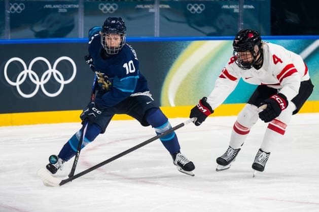 260212 Elisa Holopainen of Finland and Kati Tabin of Canada in the women s Ice hockey, Eishockey game between Finland and Canada during day 6 of the 2026 Winter Olympics on February 12, 2026 in Milan. Photo: Emma Wallskog BILDBYRAN kod EW EW0630 ishockey ice hockey Olympic Games, Olympische Spiele, Olympia, OS olympics winter olympics os ol olympiska spel vinter-os olympiske leker milano cortina 2026 milan cortina 2026 milano cortina 2026 olympic games milano cortina 2026 winter olympic games milano cortina-os milano cortina-ol vinter-ol 6 bbeng dam kanada canada finland *** 260212 Elisa Holopainen of Finland and Kati Tabin of Canada in the women s ice hockey game between Finland and Canada during day 6 of the 2026 Winter Olympics on February 12, 2026 in Milan Photo Emma Wallskog BILDBYRAN kod EW EW0630 ishockey ice hockey olympic games olympics winter olympics os ol olympiska spel vinter os olympiske leker milano cortina 2026 milan cortina 2026 milano cortina 2026 olympic games milano cortina 2026 winter olympic games milano cortina os milano cortina ol vinter ol 6 bbeng dam kanada canada finland  Copyright: EMMAxWALLSKOG BB260212EW050