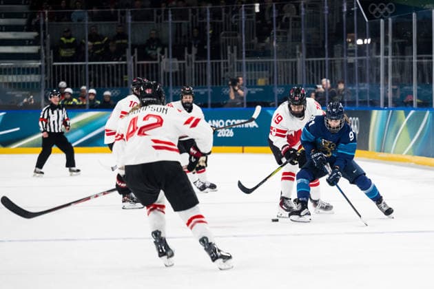 260212 Brianne Jenner of Canada and Julia Liikala of Finland in the women s Ice hockey, Eishockey game between Finland and Canada during day 6 of the 2026 Winter Olympics on February 12, 2026 in Milan. Photo: Emma Wallskog BILDBYRAN kod EW EW0630 ishockey ice hockey Olympic Games, Olympische Spiele, Olympia, OS olympics winter olympics os ol olympiska spel vinter-os olympiske leker milano cortina 2026 milan cortina 2026 milano cortina 2026 olympic games milano cortina 2026 winter olympic games milano cortina-os milano cortina-ol vinter-ol 6 bbeng dam kanada canada finland *** 260212 Brianne Jenner of Canada and Julia Liikala of Finland in the women s ice hockey game between Finland and Canada during day 6 of the 2026 Winter Olympics on February 12, 2026 in Milan Photo Emma Wallskog BILDBYRAN kod EW EW0630 ishockey ice hockey olympic games olympics winter olympics os ol olympiska spel vinter os olympiske leker milano cortina 2026 milan cortina 2026 milano cortina 2026 olympic games milano cortina 2026 winter olympic games milano cortina os milano cortina ol vinter ol 6 bbeng dam kanada canada finland  Copyright: EMMAxWALLSKOG BB260212EW060