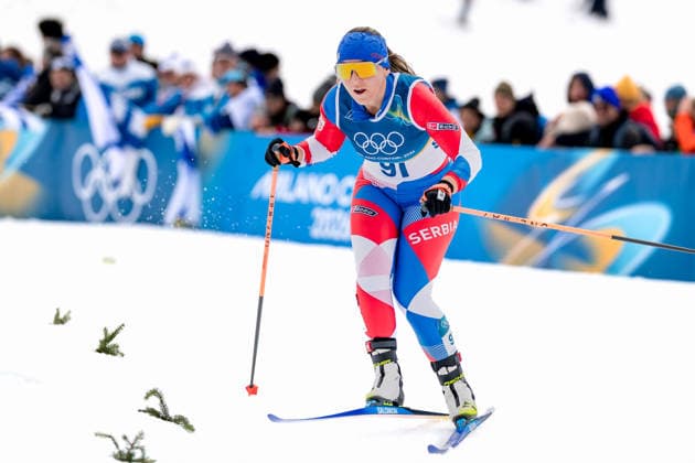 OLYMPICS - Winter Olympic Games, Olympische Spiele, Olympia, OS Milano Cortina 2026 TESERO,ITALY,12.FEB.26 - OLYMPICS, NORDIC SKIING, CROSS COUNTRY SKIING - Winter Olympic Games Milano Cortina 2026, 10km women, interval start free. Image shows Anja Ilic (SRB).  GEPAxpictures xMatthiasxTrinkl