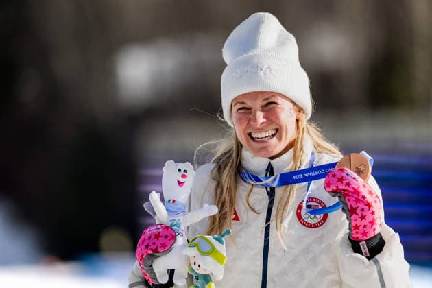 OLYMPICS - Winter Olympic Games, Olympische Spiele, Olympia, OS Milano Cortina 2026 TESERO,ITALY,12.FEB.26 - OLYMPICS, NORDIC SKIING, CROSS COUNTRY SKIING - Winter Olympic Games Milano Cortina 2026, 10km women, interval start free. Image shows Jessie Diggins (USA). Keywords: medal.  GEPAxpictures xMatthiasxTrinkl