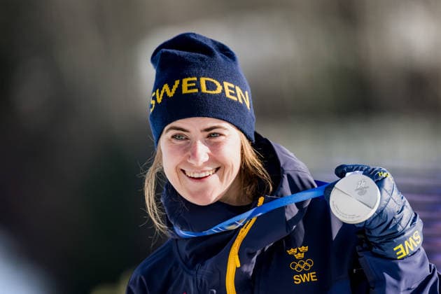 OLYMPICS - Winter Olympic Games, Olympische Spiele, Olympia, OS Milano Cortina 2026 TESERO,ITALY,12.FEB.26 - OLYMPICS, NORDIC SKIING, CROSS COUNTRY SKIING - Winter Olympic Games Milano Cortina 2026, 10km women, interval start free. Image shows Ebba Andersson (SWE). Keywords: medal.  GEPAxpictures xMatthiasxTrinkl