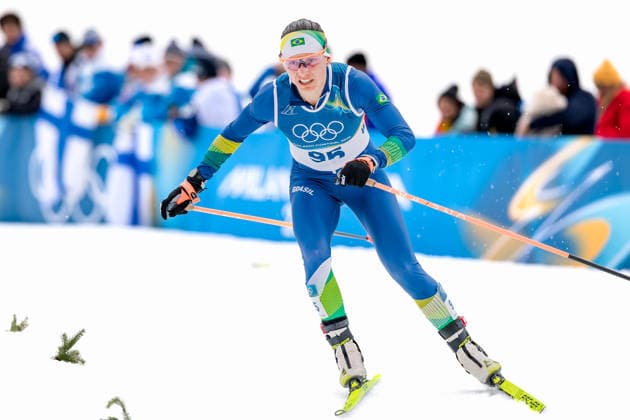 OLYMPICS - Winter Olympic Games, Olympische Spiele, Olympia, OS Milano Cortina 2026 TESERO,ITALY,12.FEB.26 - OLYMPICS, NORDIC SKIING, CROSS COUNTRY SKIING - Winter Olympic Games Milano Cortina 2026, 10km women, interval start free. Image shows Bruna Moura (BRA).  GEPAxpictures xMatthiasxTrinkl