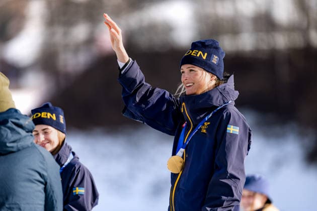 OLYMPICS - Winter Olympic Games, Olympische Spiele, Olympia, OS Milano Cortina 2026 TESERO,ITALY,12.FEB.26 - OLYMPICS, NORDIC SKIING, CROSS COUNTRY SKIING - Winter Olympic Games Milano Cortina 2026, 10km women, interval start free. Image shows Frida Karlsson (SWE). Keywords: medal.  GEPAxpictures xMatthiasxTrinkl