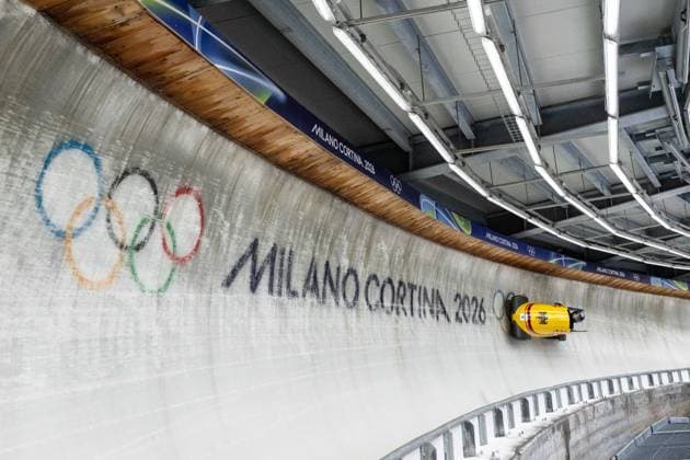 Laura Nolte ( Germany ), Women™s Monobob, Milano Cortina 2026 Olympic Games, Olympische Spiele, Olympia, OS 12-02-2026 *** Laura Nolte Germany , Women™s Monobob, Milano Cortina 2026 Olympic Games 12 02 2026 Copyright: HMBxMedia MarcxNiemeyer