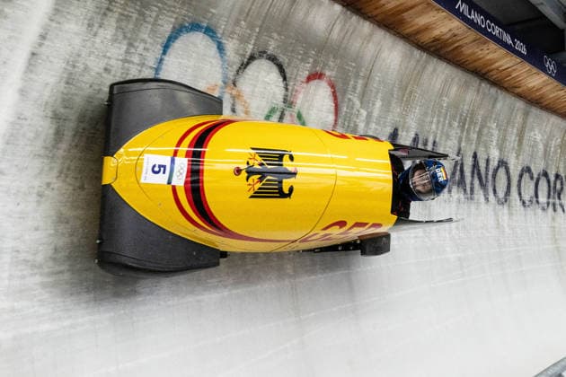 Laura Nolte ( Germany ), Women™s Monobob, Milano Cortina 2026 Olympic Games, Olympische Spiele, Olympia, OS 12-02-2026 *** Laura Nolte Germany , Women™s Monobob, Milano Cortina 2026 Olympic Games 12 02 2026 Copyright: HMBxMedia MarcxNiemeyer