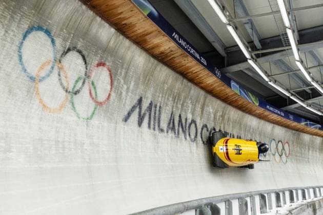 Lisa Buckwitz ( Germany ), Women™s Monobob, Milano Cortina 2026 Olympic Games, Olympische Spiele, Olympia, OS 12-02-2026 *** Lisa Buckwitz Germany , Women™s Monobob, Milano Cortina 2026 Olympic Games 12 02 2026 Copyright: HMBxMedia MarcxNiemeyer