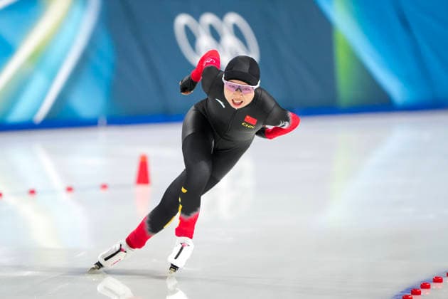 2026-02-12 - Milano Cortina 2026 Winter Olympics 5000m Women MILAN, ITALY - FEBRUARY 12: Zhien Tai of China during the 5000m Women of the Milano Cortina 2026 Winter Olympics at the Milano Speed skating, Eisschnelllauf Arena on February 12, 2026 in Milan, Italy Milan Milano Speed Skating Arena Italy Content not available for redistribution in The Netherlands directly or indirectly through any third parties. Copyright: xAndrexWeeningx
